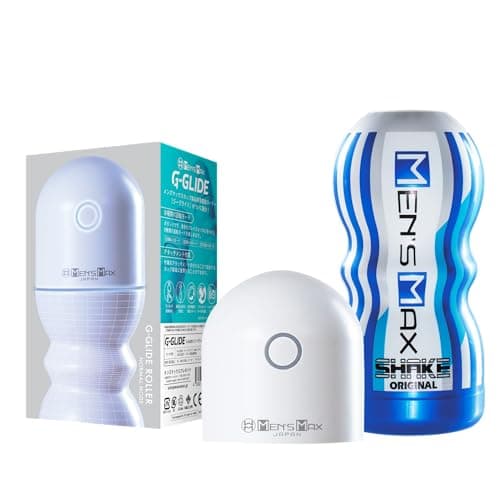 メンズマックス ジーグライド & シェイク アレンジできちゃう使い切りタイプのシェイクカップとジーグライドのスターターセット電動ローラー 9種類の回転モード 3段階のパワーレベル USB-C充電式180分間持続バッテリー 振動レス設計 電動オナホ スマートLED/ダークモード/安全停止機能 アタッチメント付属 よりパワフルでよりシンプルに気持ちよく