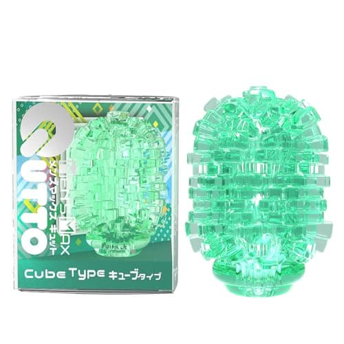 【キューブのゴロゴロエッジ】メンズマックス キュット キューブ 洗えて繰り返し可能 フリップ方式でくるっと返すと大粒デコボコ刺激が凝縮バランスの中刺激タイプ テンション 3D設計された大型の内部構造 オナホ おなほ MEN'SMAX QUTTO CUBE