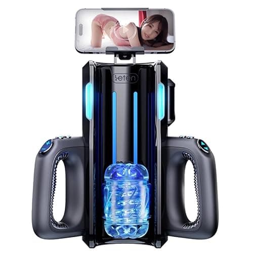 電動オナホール 貫通式 電動オナホ 搾精奉仕 大人のおもちゃ 男性ピストン用【一鍵崩壞+6階段定点伸縮+10段階速度調節+12cm超長距離伸縮】折り疊み可能ハンドル スマホスタンド付き 高速モーター 清潔便利 着脱しやすい 切り替え可能 Type-C充電式 自動モード 手動モード 光るLEDライト付き アダルトグッズ男性用